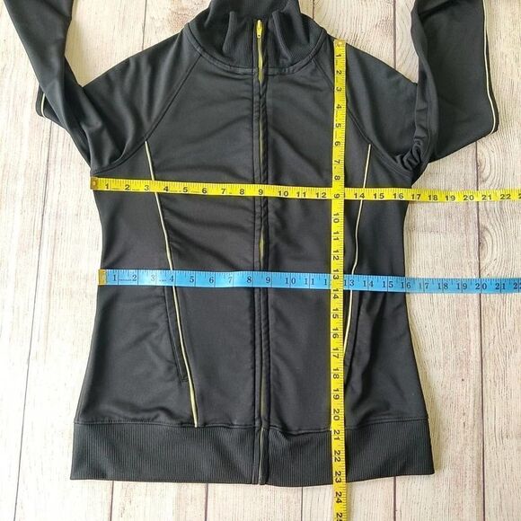 Forever 21 black zip athletic jacket sz M - Picture 8 of 10